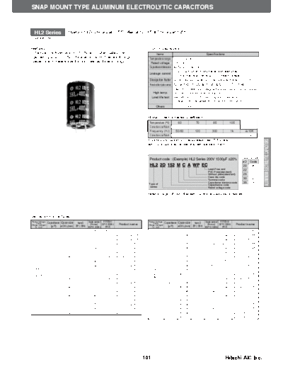 Hitachi [snap-in] HL2 Series