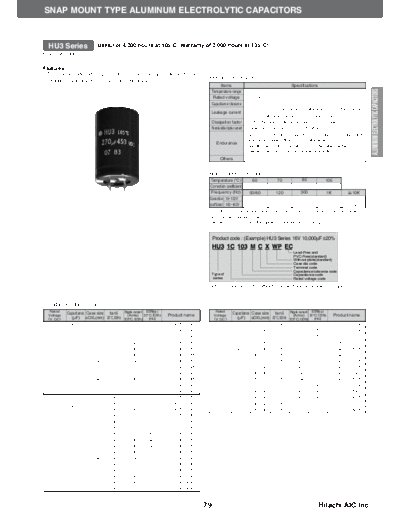 Hitachi [snap-in] HU3 Series