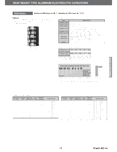 Hitachi [snap-in] HU4-HU5 Series