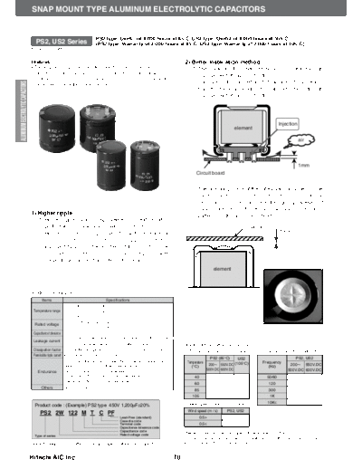 Hitachi [snap-in] PS2-US2 Series