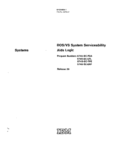 SY33-8554-1_DOS_VS_System_Servicability_Aids_Rel_29_PLM_Nov73