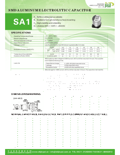 JinPei [smd] SA1 Series