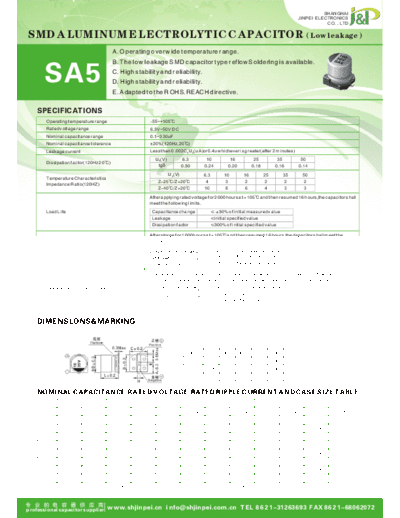 JinPei [smd] SA5 Series