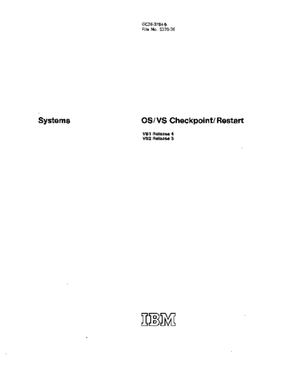 GC26-3784-5_OS_VS_Checkpoint_Restart_Rel_3_Feb75