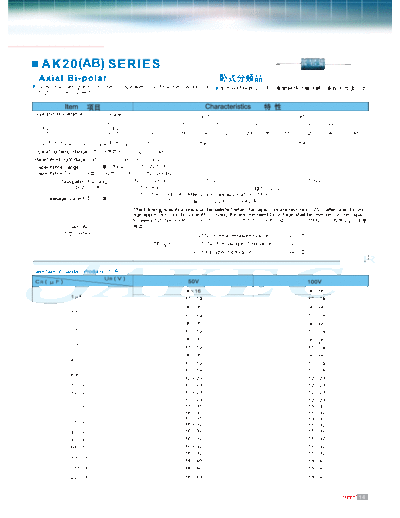 Jakec [bi-polar axial] AK20 (AB) Series