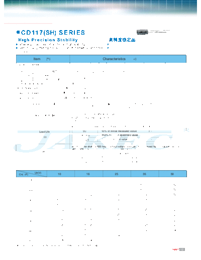 Jakec [radial thru-hole] CD117 (SH) Series
