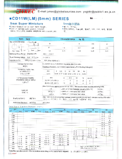 Jakec [radial thru-hole] CD11W (LM)