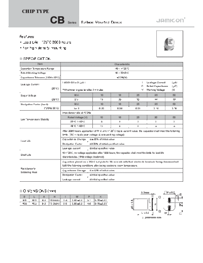 Jamicon [SMD] CB Series