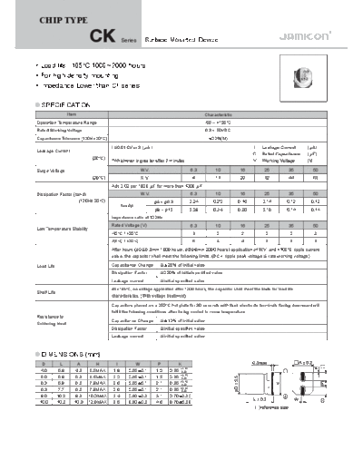 Jamicon [SMD] CK Series