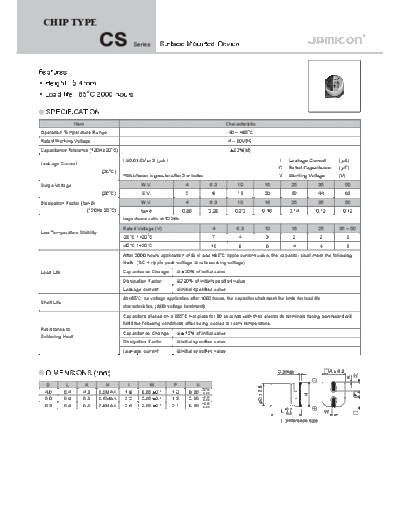 Jamicon [SMD] CS Series