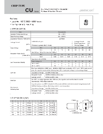 Jamicon [SMD] CU Series