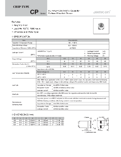 Jamicon [bi-polar SMD] CP Series