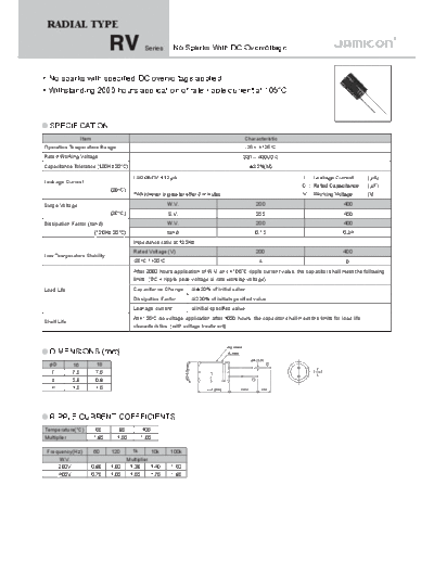 Jamicon [radial thru-hole] RV Series
