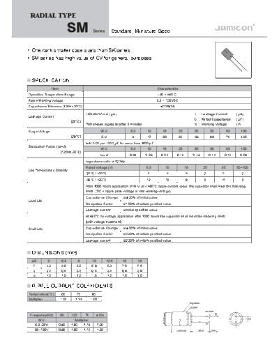 Jamicon [radial thru-hole] SM Series