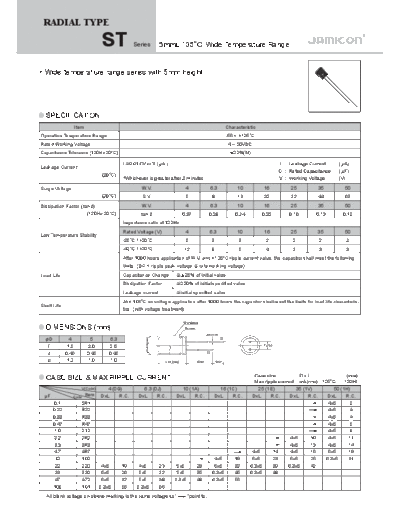 Jamicon [radial thru-hole] ST Series