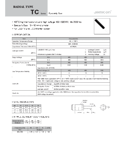 Jamicon [radial thru-hole] TC Series