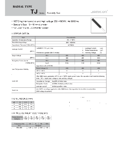 Jamicon [radial thru-hole] TJ Series