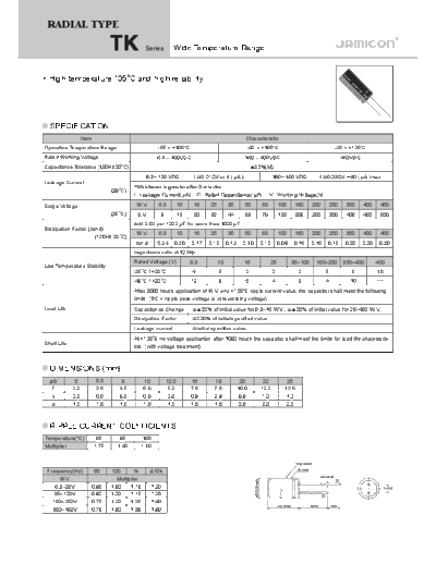 Jamicon [radial thru-hole] TK Series