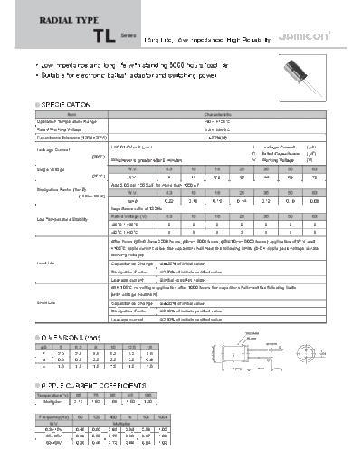 Jamicon [radial thru-hole] TL Series