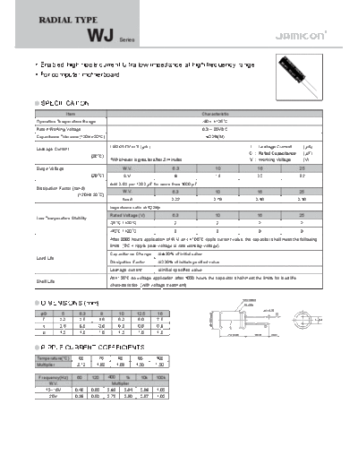 Jamicon [radial thru-hole] WJ Series
