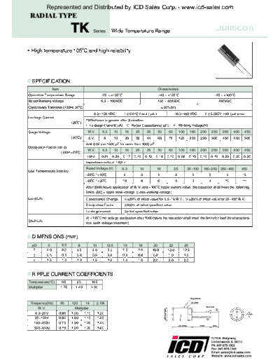 Jamicon [radial] TK Series
