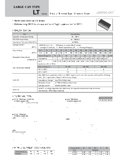 Jamicon [snap-in] LT Series