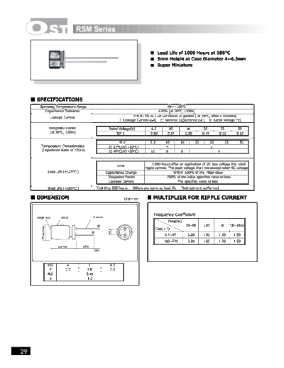 OST [radial] RSM series