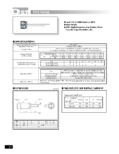 OST [radial] RSG series
