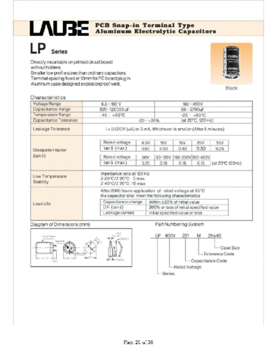 Laube-ELGEN [snap-in] LP SERIES