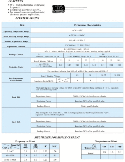 Lscon [radial thru-hole] SC Series