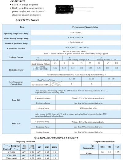 Lscon [radial thru-hole] PR Series