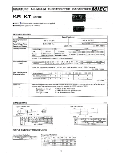 MIEC [radial-axial] KR-KT Series