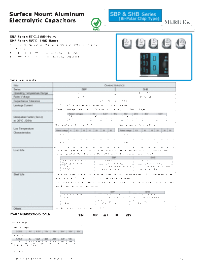 Meritek [bi-polar smd] SBP-SHB Series