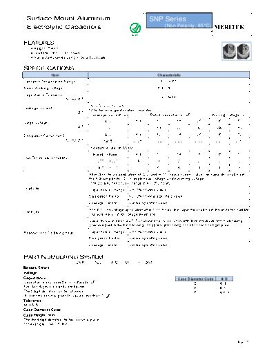 Meritek [non-polar smd] SNP Series