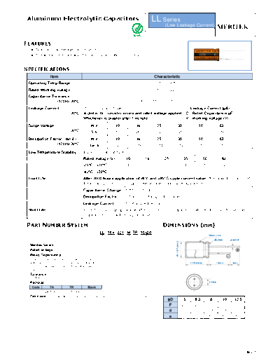 Meritek [radial thru-hole] LL Series
