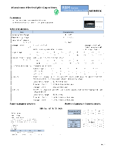 Meritek [radial thru-hole] RBM Series