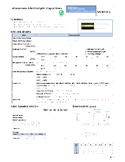Meritek [radial thru-hole] REW Series