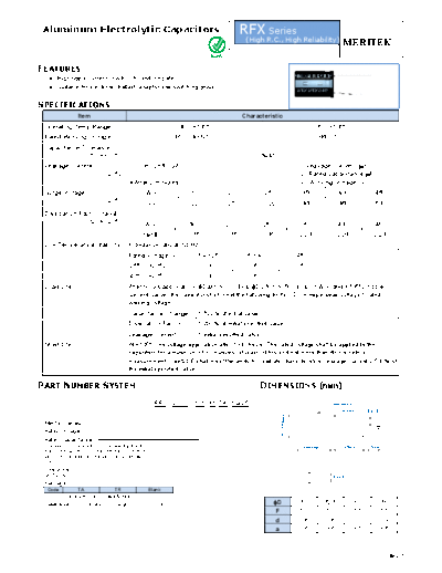 Meritek [radial thru-hole] RFX Series