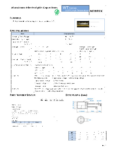 Meritek [radial thru-hole] WT Series