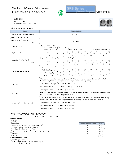 Meritek [smd] SRB Series