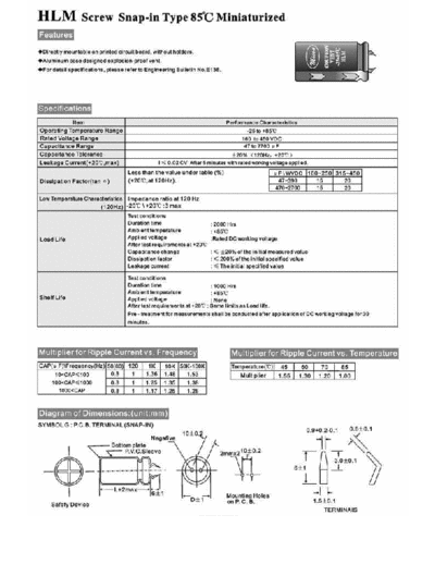 Micon [snap-in screw] HLM series