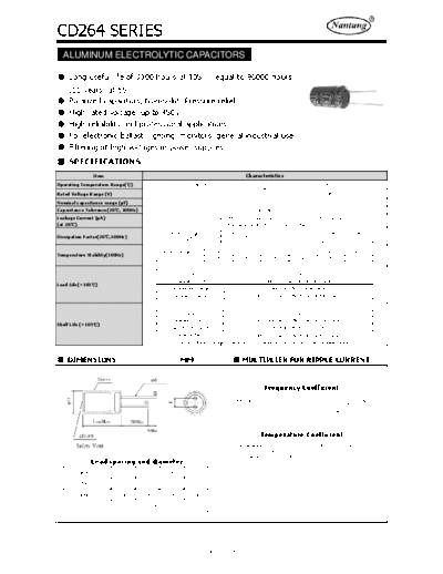 Nantung [radial thru-hole] CD264 Series