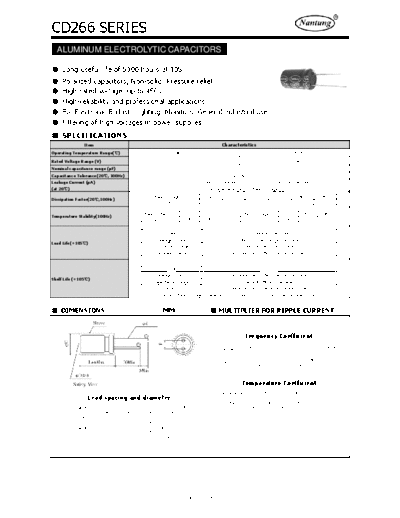 Nantung [radial thru-hole] CD266 Series