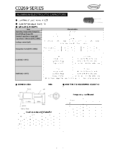 Nantung [radial thru-hole] CD269 Series
