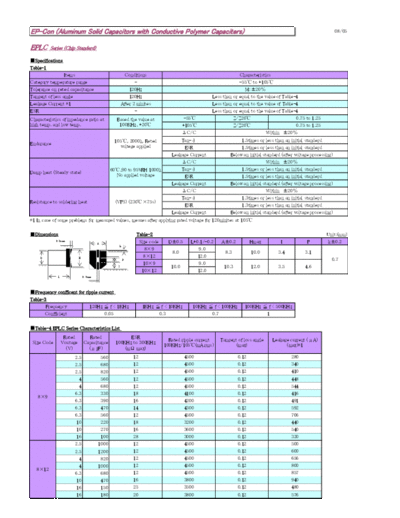 Samcon [polymer smd] EPLC Series