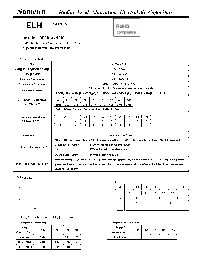 Samcon [radial thru-hole] ELH Series