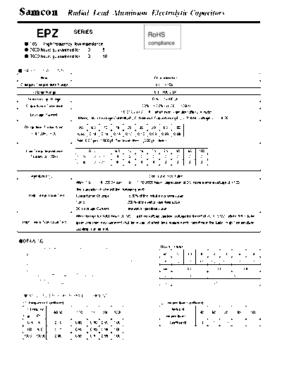 Samcon [radial thru-hole] EPZ Series