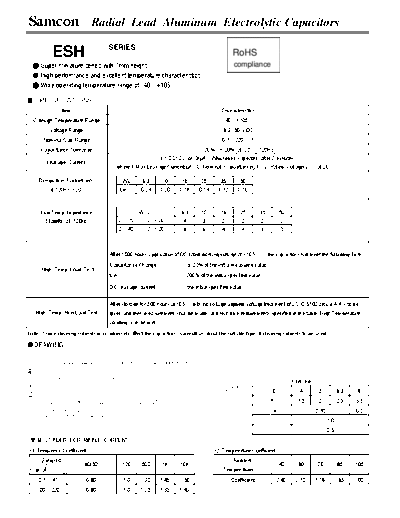 Samcon [radial thru-hole] ESH Series