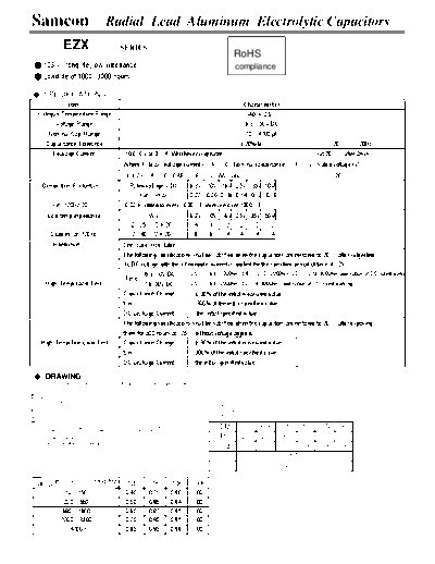 Samcon [radial thru-hole] EZX Series