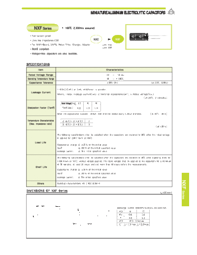 Samyoung [radial thru-hole] NXF Series